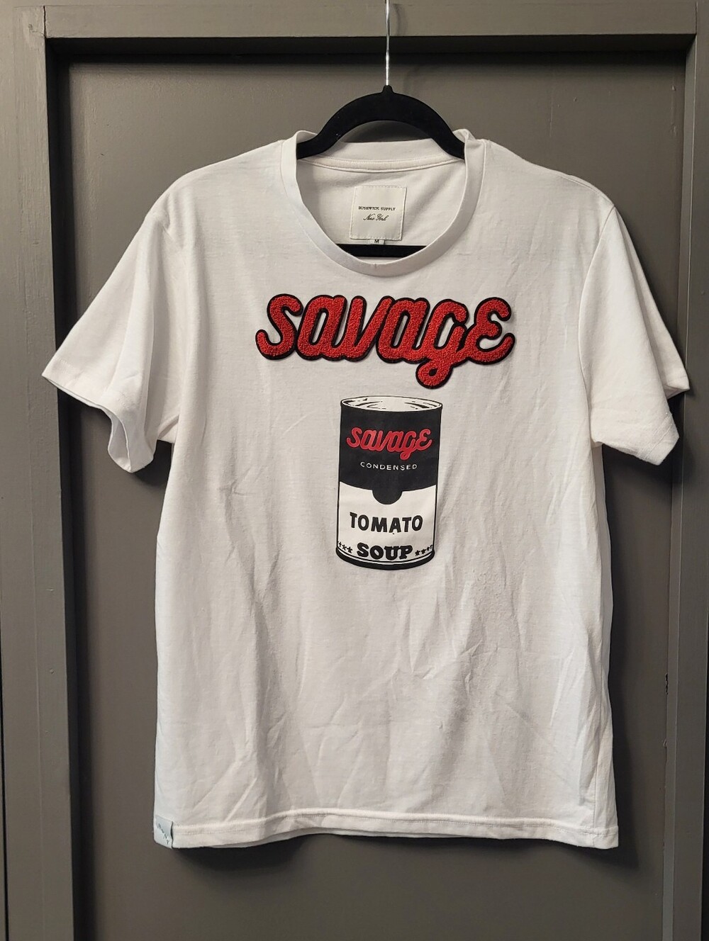Savage Graphic White Short Sleeve Tee